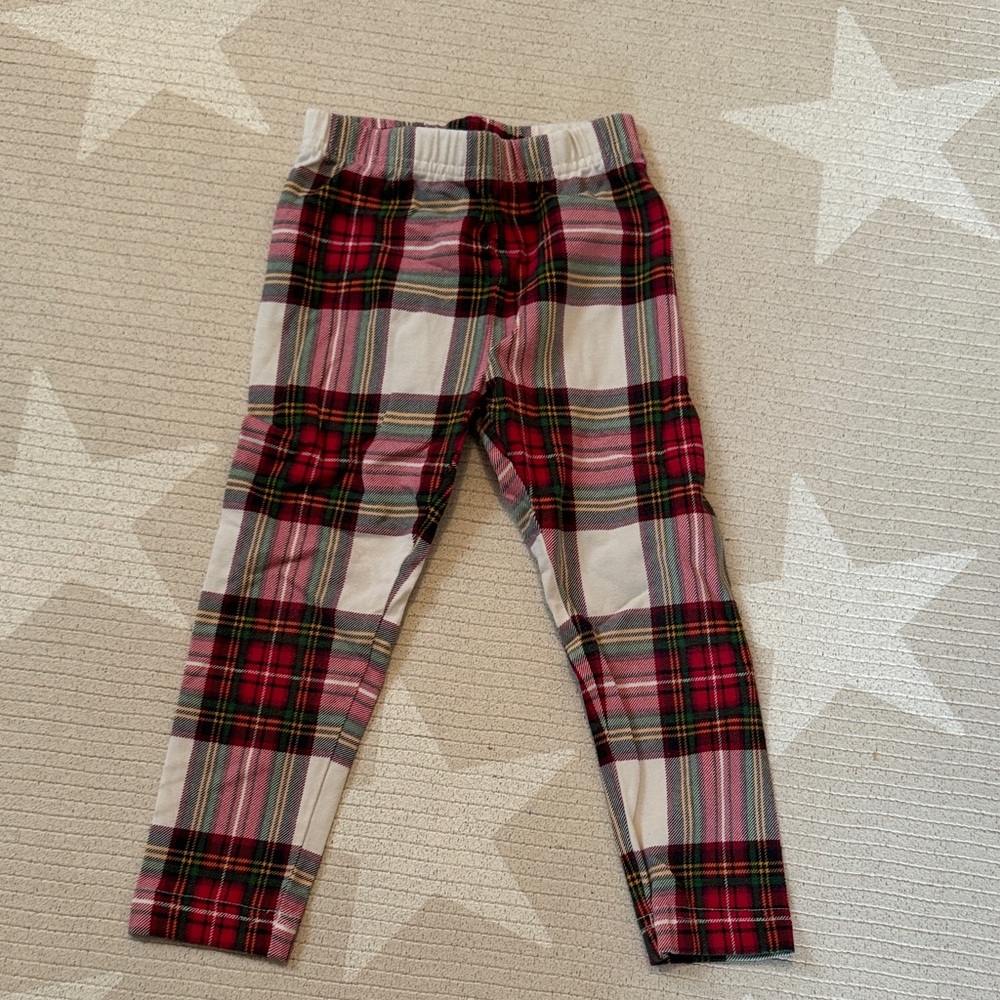 Tartan Christmas holiday Plaid Kids leggings